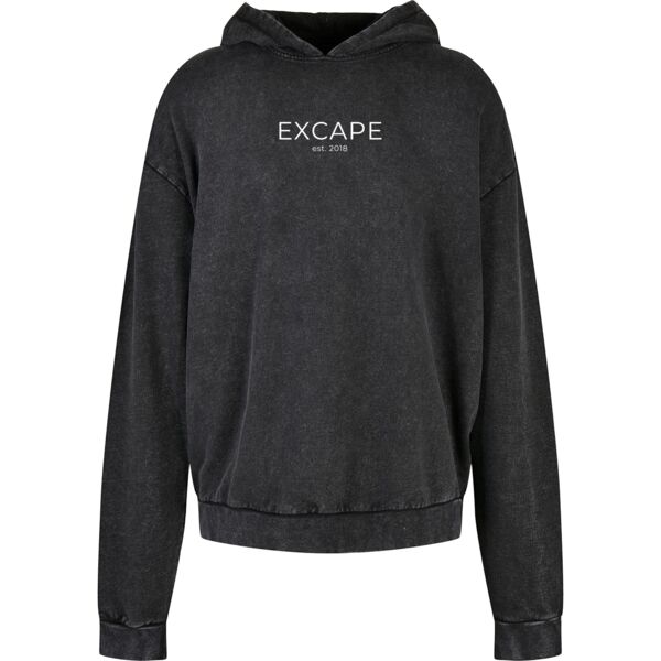 Acid washed oversize hoodie Thumbnail